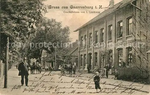 AK / Ansichtskarte Gnarrenburg Geschaeftshaus von L. Lieckweg Gnarrenburg