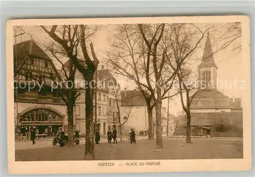 AK / Ansichtskarte Munster_Haut_Rhin_Elsass Place du Marche Munster_Haut_Rhin_Elsass