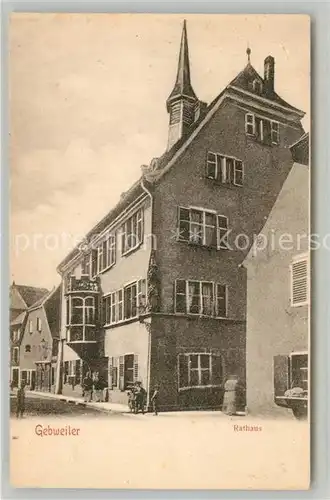 AK / Ansichtskarte Gebweiler_Elsass Rathaus Gebweiler_Elsass