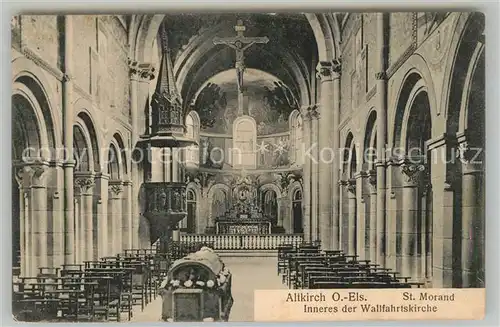 AK / Ansichtskarte Altkirch_Elsass St Morand Inneres der Wallfahrtskirche Altkirch Elsass