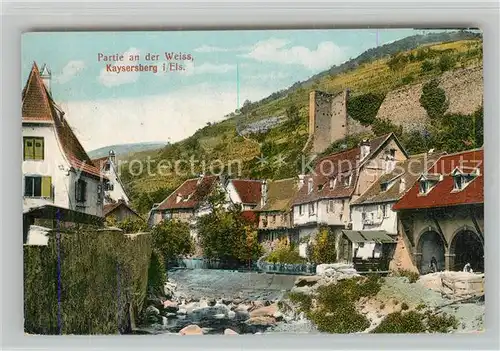 AK / Ansichtskarte Kaysersberg_Haut_Rhin Partie an der Weiss Kaysersberg_Haut_Rhin