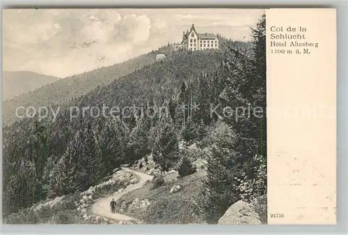 AK / Ansichtskarte Col_de_la_Schlucht Hotel Altenberg Col_de_la_Schlucht