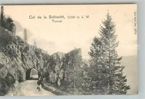 AK / Ansichtskarte Col_de_la_Schlucht Route de Munster Le Tunnel Col_de_la_Schlucht