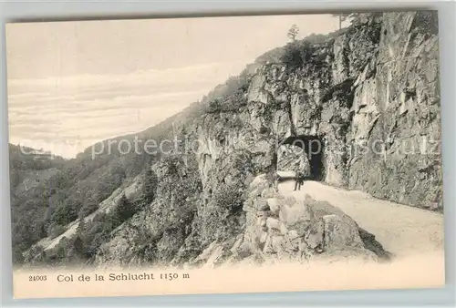 AK / Ansichtskarte Col_de_la_Schlucht Route de Munster Le Tunnel Col_de_la_Schlucht