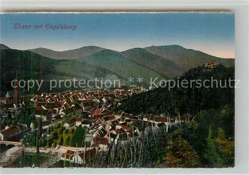AK / Ansichtskarte Thann_Haut_Rhin_Elsass mit Engelsburg Thann_Haut_Rhin_Elsass