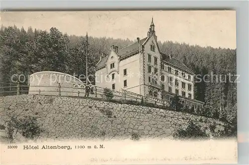 AK / Ansichtskarte Altenberg_Elsass Hotel Altenberg Altenberg Elsass