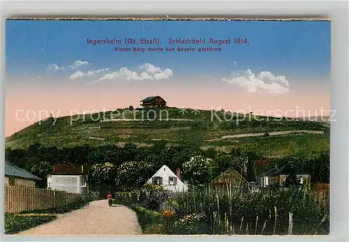 AK / Ansichtskarte Ingersheim_Haut Rhin Schlachtfeld 1914 Ingersheim Haut Rhin