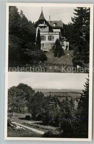AK / Ansichtskarte Freudenstadt G?stehaus Pension Haus am Walde Landschaftspanorama Schwarzwald Freudenstadt