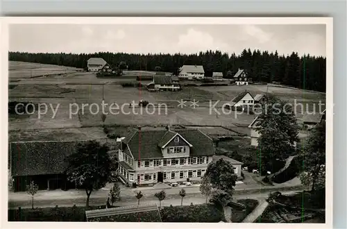 AK / Ansichtskarte Kniebis_Freudenstadt Gasthof Pension Ochsen Kurort Wintersportplatz im Schwarzwald Fliegeraufnahme Kniebis_Freudenstadt