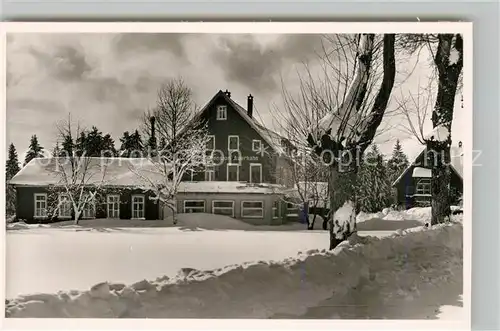 AK / Ansichtskarte Zwieselberg_Freudenstadt Gasthof zum Auerhahn Winterlandschaft Schwarzwald Zwieselberg_Freudenstadt