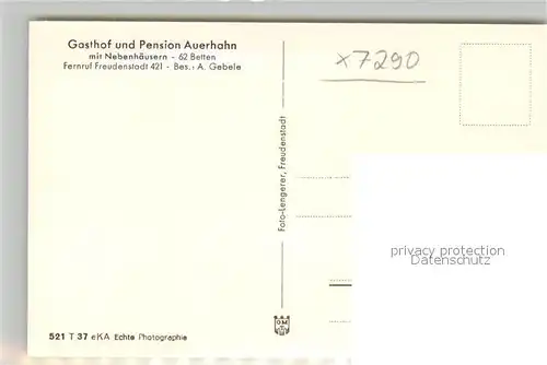 AK / Ansichtskarte Zwieselberg_Freudenstadt Gasthof Pension Auerhahn Kurort Wintersportplatz im Schwarzwald Zwieselberg_Freudenstadt