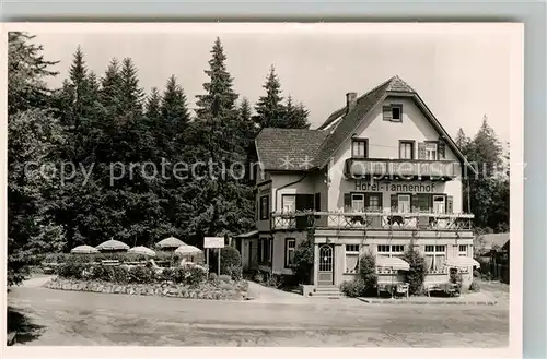 AK / Ansichtskarte Zwieselberg_Freudenstadt Schwarzwaldhotel Tannenhof Zwieselberg_Freudenstadt