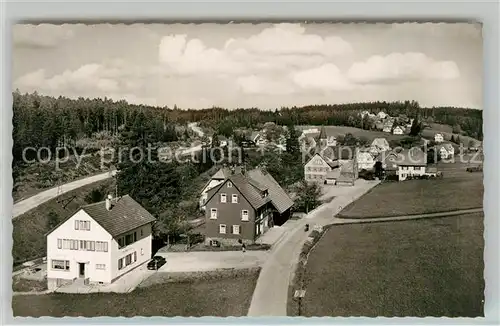AK / Ansichtskarte Kniebis_Freudenstadt Teilansicht Kurort Wintersportplatz im Schwarzwald Fliegeraufnahme Kniebis_Freudenstadt