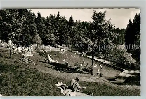 AK / Ansichtskarte Kniebis_Freudenstadt Schwimmbad Freibad Kurort im Schwarzwald Kniebis_Freudenstadt