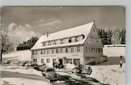 AK / Ansichtskarte Kniebis_Freudenstadt Gasthaus Pension zum Waldhorn Kurort Wintersportplatz im Schwarwald Kniebis_Freudenstadt