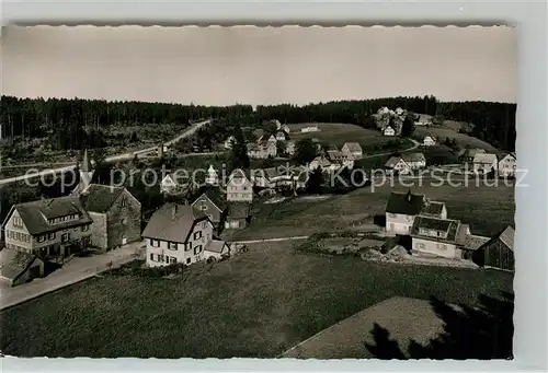 AK / Ansichtskarte Kniebis_Freudenstadt Kurort Wintersportplatz an der Schwarzwaldhochstrasse Fliegeraufnahme Kniebis_Freudenstadt