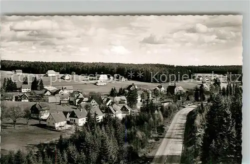 AK / Ansichtskarte Kniebis_Freudenstadt Kurort Wintersportplatz an der Schwarzwaldhochstrasse Fliegeraufnahme Kniebis_Freudenstadt