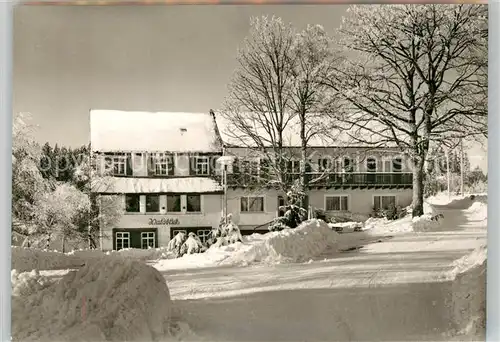 AK / Ansichtskarte Kniebis_Freudenstadt Hotel Pension Waldblick Winterimpressionen Schwarzwald Kniebis_Freudenstadt