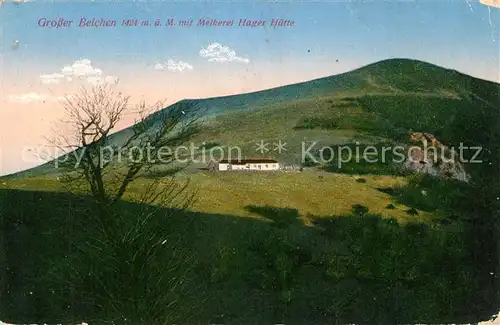 AK / Ansichtskarte Grosser_Belchen mit Melkerei Hager Huette Grosser Belchen