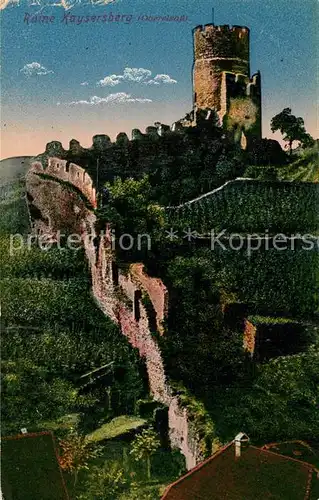 AK / Ansichtskarte Kaysersberg_Haut_Rhin Ruine Kaysersberg Kaysersberg_Haut_Rhin