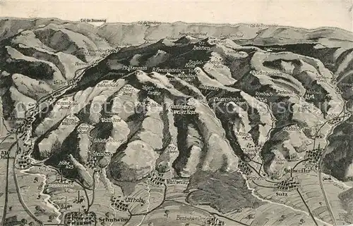 AK / Ansichtskarte Thann_Haut_Rhin_Elsass Panoramakarte Thann_Haut_Rhin_Elsass