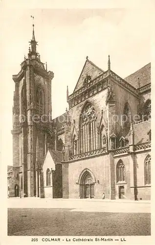 AK / Ansichtskarte Colmar_Haut_Rhin_Elsass La Cathedrale St Martin Colmar_Haut_Rhin_Elsass