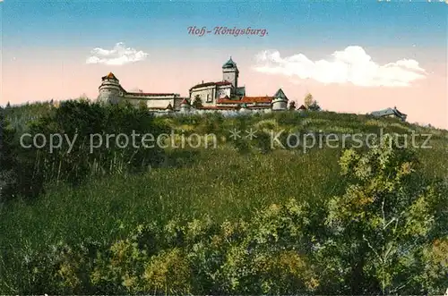 AK / Ansichtskarte Hohkoenigsburg_Haut Koenigsbourg Burg Hoh Koenigsburg Hohkoenigsburg