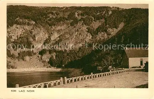AK / Ansichtskarte Lac_Noir_Schwarzsee_FR Vue partielle Lac_Noir_Schwarzsee_FR