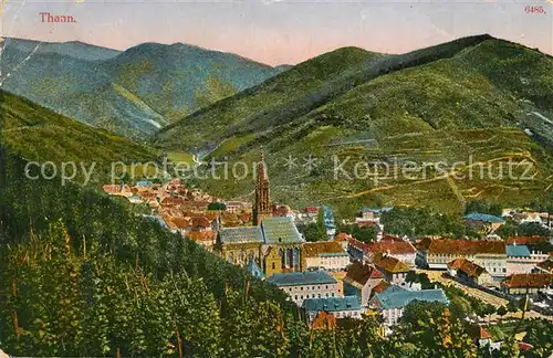 AK / Ansichtskarte Thann_Haut_Rhin_Elsass Stadtblick Thann_Haut_Rhin_Elsass