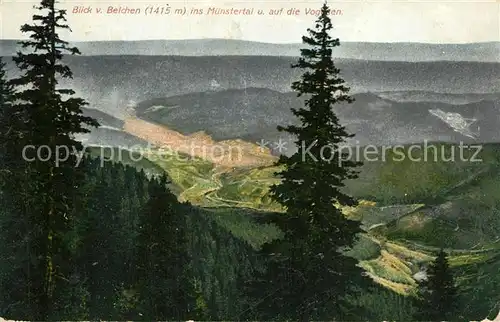 AK / Ansichtskarte Belchen_Elsass Blick ins Muenstertal Belchen Elsass