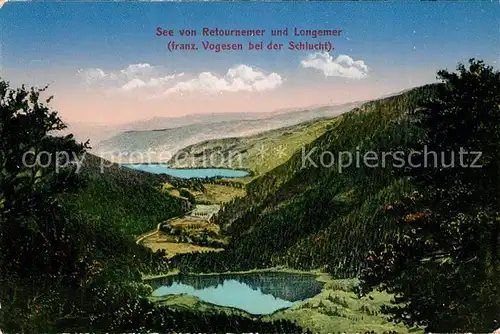 AK / Ansichtskarte Gerardmer_Vosges Lac de Retournemer et Longemer Gerardmer Vosges