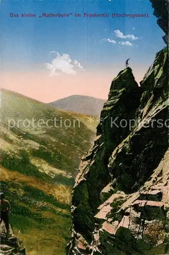 AK / Ansichtskarte Vogesen_Vosges_Region Kleines Matterhorn im Frankental Vogesen_Vosges_Region