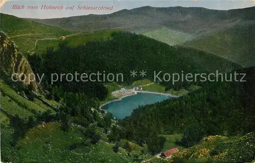 AK / Ansichtskarte Hohneck Blick auf Schiessrotried Hohneck