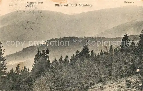 AK / Ansichtskarte Vogesen_Vosges_Region Naechste Buehl Hotel Altenberg Hohneck Vogesen_Vosges_Region