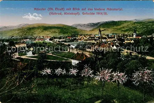 AK / Ansichtskarte Muenster_Elsass Muenstertal mit Hohrod und Kleinkopf Muenster_Elsass