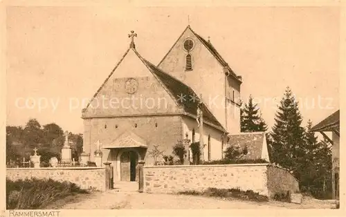 AK / Ansichtskarte Rammersmatt Kirche Friedhof Rammersmatt