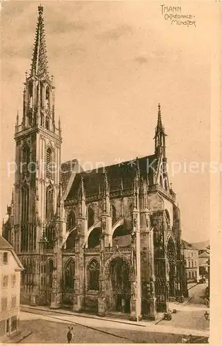 AK / Ansichtskarte Thann_Haut_Rhin_Elsass Cathedrale Thann_Haut_Rhin_Elsass