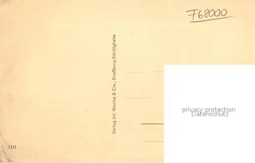 AK / Ansichtskarte Colmar_Haut_Rhin_Elsass Stadtblick mit Kirche und Storchennest Colmar_Haut_Rhin_Elsass