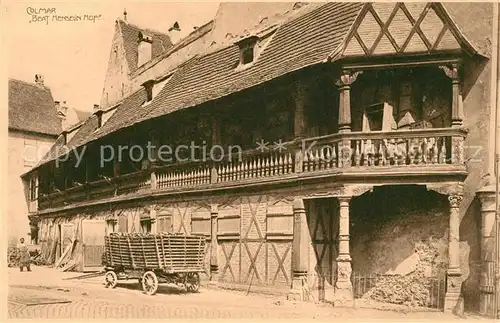 AK / Ansichtskarte Colmar_Haut_Rhin_Elsass Beat Henselin Hof Colmar_Haut_Rhin_Elsass
