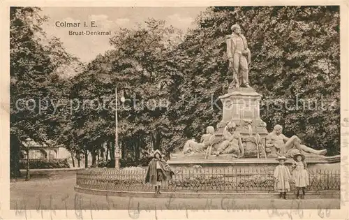 AK / Ansichtskarte Colmar_Haut_Rhin_Elsass Bruat Denkmal Colmar_Haut_Rhin_Elsass