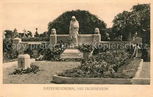 AK / Ansichtskarte Ingersheim_Haut Rhin Bayerndenkmal Ingersheim Haut Rhin