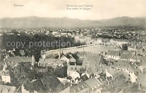 AK / Ansichtskarte Colmar_Haut_Rhin_Elsass Panorama mit Vogesen Colmar_Haut_Rhin_Elsass