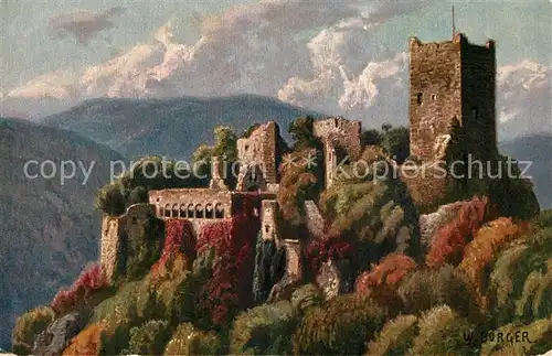 AK / Ansichtskarte Rappoltsweiler_Haut_Rhin_Elsass Die Ulrichsburg Ruine Rappoltsweiler_Haut