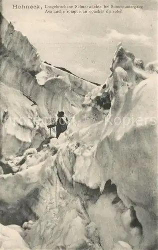 AK / Ansichtskarte Hohneck Losgebrochene Schneewaechte  Hohneck