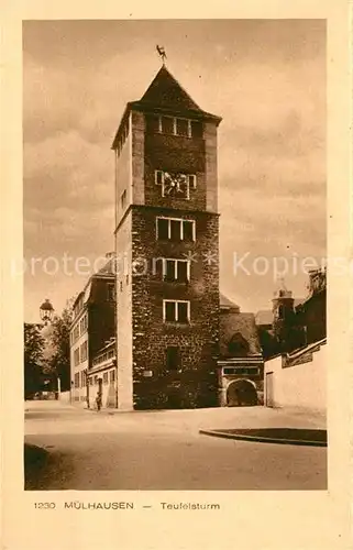 AK / Ansichtskarte Muelhausen_Elsass Teufelsturm Muelhausen Elsass