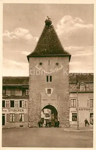 AK / Ansichtskarte Tuerkheim_Elsass Altes Tor Tuerkheim Elsass