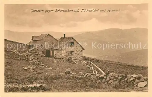 AK / Ansichtskarte Soultzeren Glasborn mit Reichsackerkopf Naechstebuehl und Hohneck Soultzeren