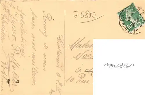 AK / Ansichtskarte Colmar_Haut_Rhin_Elsass Statue du Genera Rapp Colmar_Haut_Rhin_Elsass