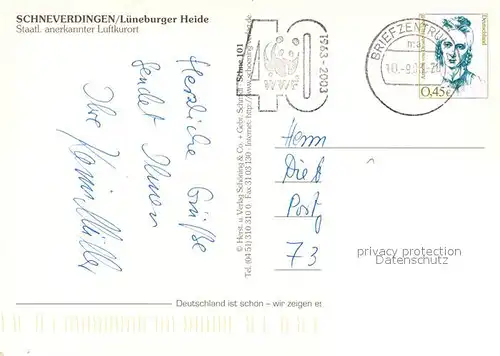 AK / Ansichtskarte Schneverdingen Kirche  Schneverdingen