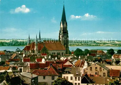 AK / Ansichtskarte Schleswig_Schlei Blick vom Gallberg auf den Dom Schleswig_Schlei